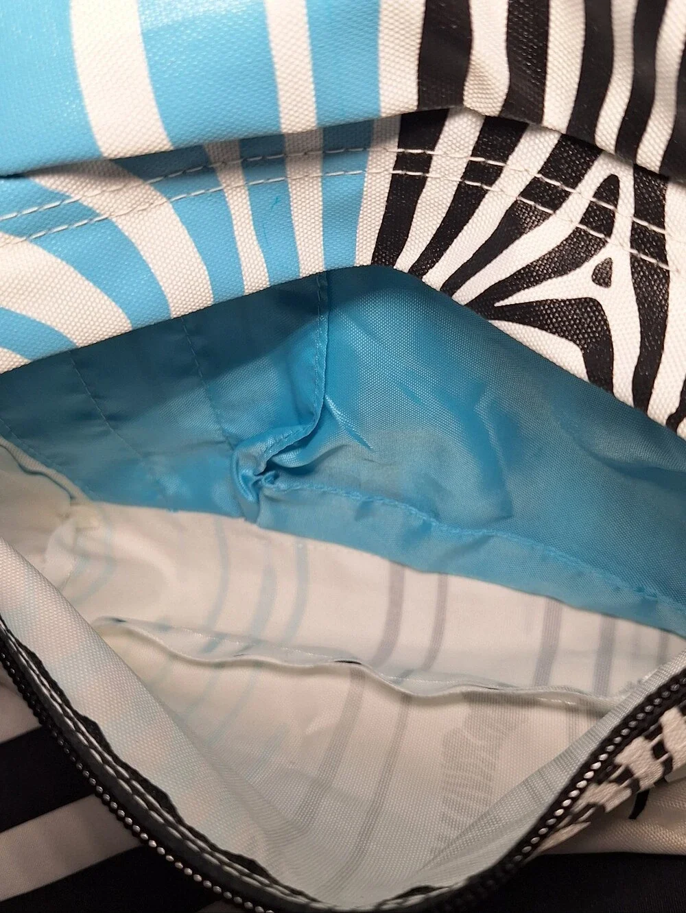 Jansport Backpack, Zebra, Black Blue White